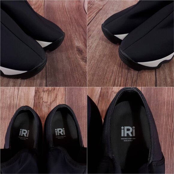 iRi NYC Womens Size 5.5 WES Black Outline Low Top Sneaker - Picture 8 of 15